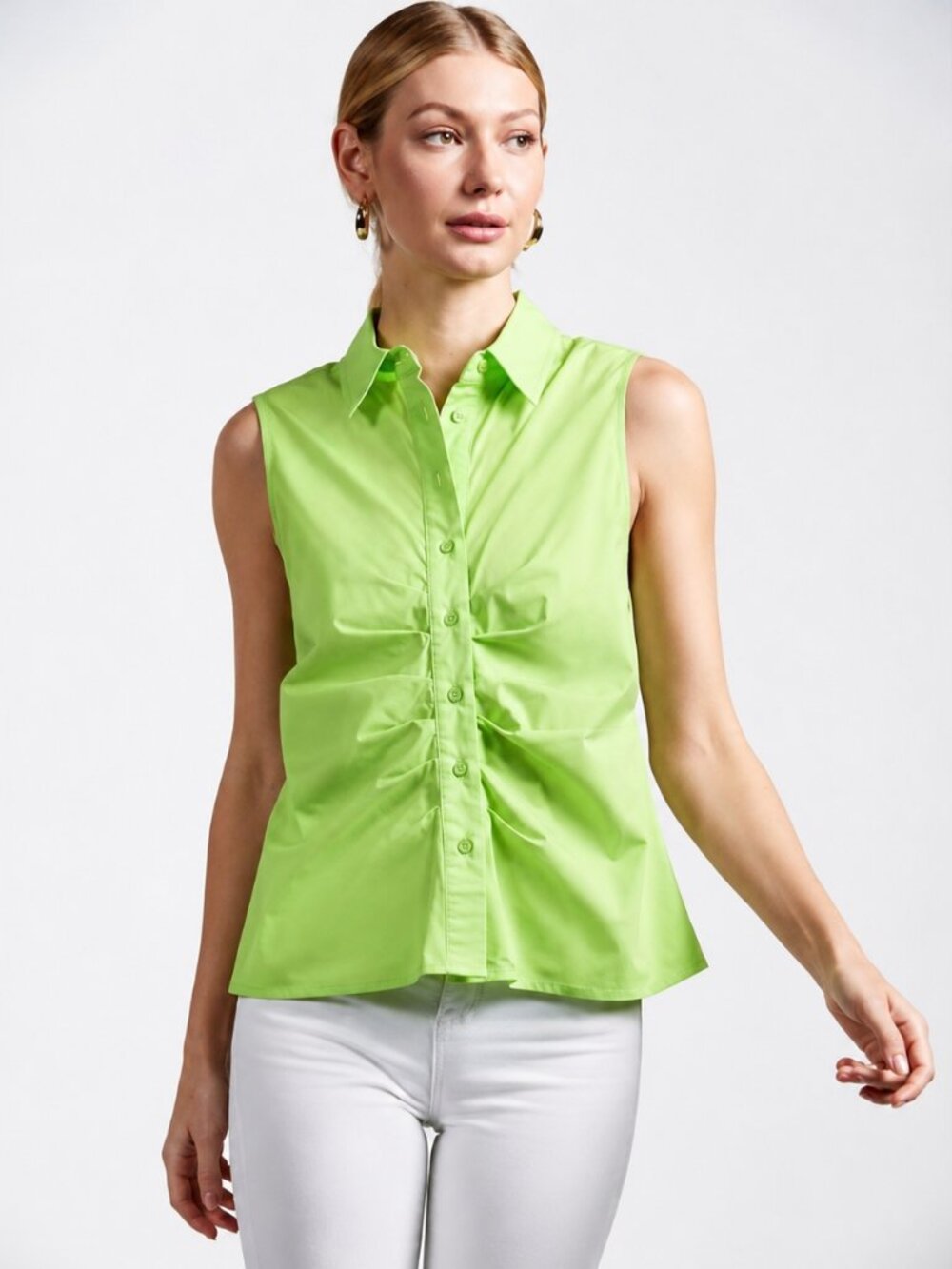 The Shirt by Rochelle Behrens Zaria Sleeveless Shirt